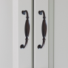 Vintage Drape ORB Handle Pull - 3165 - Ambient light coloured cabinet doors.